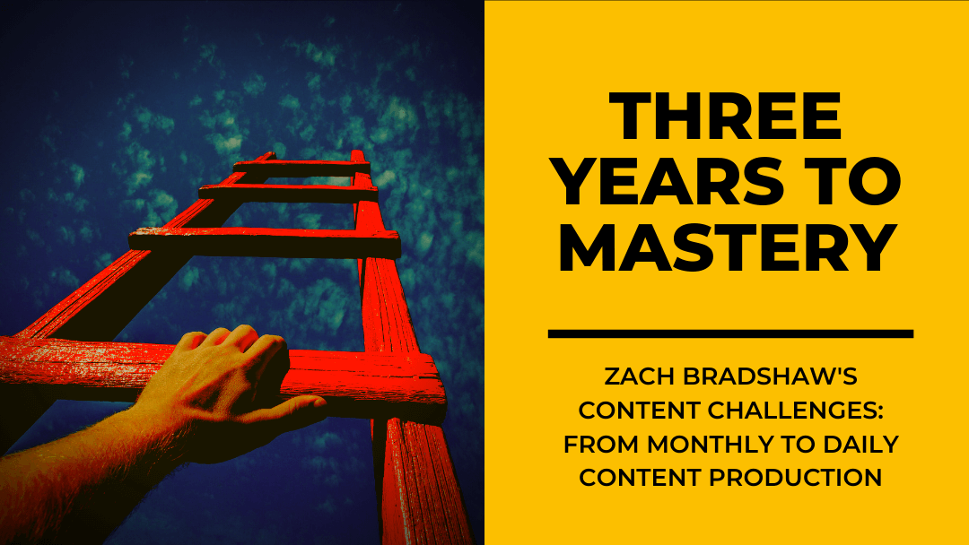 My Content Creation Challenges – 3  5 Years to Content Publishing Mastery