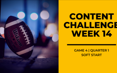 2020 Content Challenge Week 14 Review: Soft Start