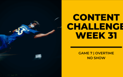 2020 Content Challenge Week 31 Review: No Show