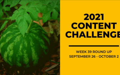 2021 Content Round Up Week 39