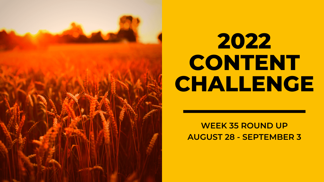 2022 Content Round Up Week 35