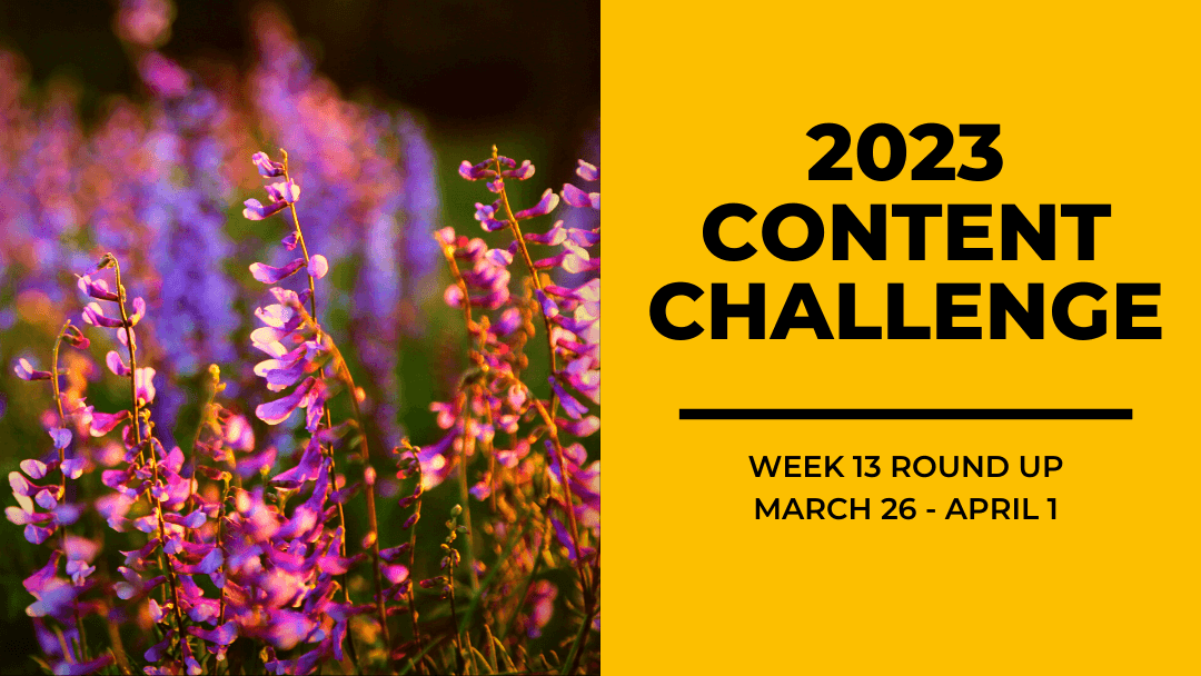 2023 Content Round Up Week 13